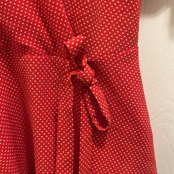 Monteau Red Polka Dot Blouse - Picture 3 of 10